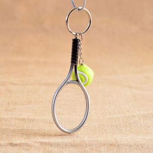 Metal Keychain Mini Tennis Ball & Tennis Racket <b>Key</b> <b>Rings</b> Tennis Ball Split Keyring Perfect Gift Idea - Product Image 5