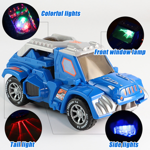 Kinderspeelgoed Auto Vervorming Muziek Licht Robot Wandelen Dinosaurus Speelgoedauto Voor Kinderen - Product Image 5