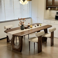 Ensemble de table et de chaises de salle à manger modernes en bois massif pour une utilisation à domicile, meubles de salle à manger