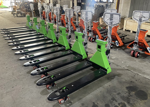 Hener 3000kg Digitale Gabelstaplerwaage Palettenhubwagen mit Waage - Product Image 3