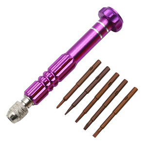 Công nghiệp lớp 5-trong-1 kết hợp công cụ chrome-hoàn thành hợp kim nhôm <span class=keywords><strong>Screwdriver</strong></span> cho điện thoại di động tháo gỡ và sửa chữa - Product Image 6