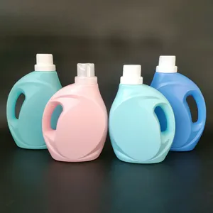 ODM OEM 2L 5L deterjen cucian botol kosong Logo kustom Volume dan warna berkualitas botol plastik PET dengan tutup sekrup