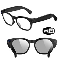 Gafas Inteligentes CY03 con Cámara de 8MP para Llamadas, Traducción IA en Tiempo Real, Grabación de Video Antivibración, Marco Metálico y Control Táctil