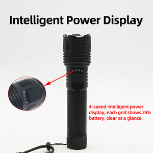 Lampe torche LED en alliage d'aluminium super lumineuse, rechargeable par Type-C, 3 modes, zoom télescopique, portée de 600 m, protection, torche puissante - Product Image 3