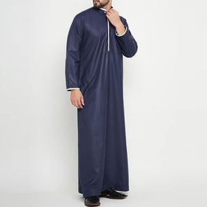 Túnicas Casuales de Poliéster Hechas a Mano de Alta Calidad, Antiarrugas, de Secado Rápido, Ligeras, Transpirables, Largas hasta el Suelo, con Bordado para Hombre - Product Image 5