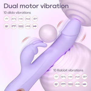 S-HANDE Massaggiatore Femminile, Vibratore Rabbit per Punto G, Dildo a Spinta Rapida, Giocattolo Sessuale per Donne, Stimolatore Vaginale e Clitorideo - Product Image 3