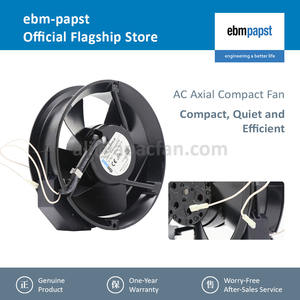 ebmpapst W2E143-AA09-25 230V CA 24/26W 0.12/0.11A 2800/3300 RPM 370m3/h Ventilador Eléctrico con Rodamiento de Bolas Emerson para Gabinete Inverter - Product Image 2
