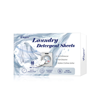 Feuilles de détergent à lessive, 60 charges de feuilles de savon à lessive-Combinaison de lavage sans liquide sans plastique pour voyage camping, écologique