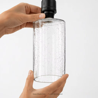 Cylindre en verre soufflé à la main transparent pour la remplacement de luminaires de lustre ou de appliques murales