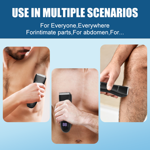 ماكينة حلاقة كهربائية بشفرة واحدة قابلة لإعادة الشحن للبيع من المصنع مباشرة ، ماكينة حلاقة الجسم للرجال مقاومة للماء - Product Image 5