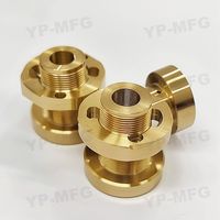 Pièces d'usinage CNC personnalisées Stylo de bureau à bille métallique en or avec support en laiton Micro usinage industriel 3 4 5 axes 0.01mm ou personnalisé