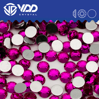 VDD 128 Berry Rose SS4-SS50 Nouvelle Couleur Strass en Verre Cristal à Dos Plat pour Décoration DIY Accessoires Nail Art