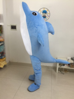 Costumes de mascotte de dauphin bleu de Hola/costumes mascotte de poissons