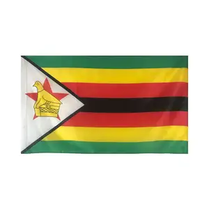 Bendera nasional 3X5 kaki bendera zimbabwe