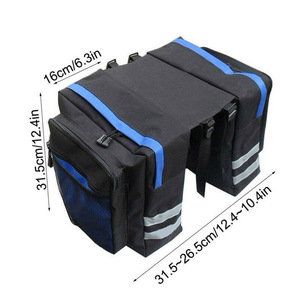 Sac de Selle Arrière pour Vélo, Sac de Selle de VTT Grande Capacité, Étanche, <span class=keywords><strong>Double</strong></span> Sacoches, Sac de Vélo, Équipement de Cyclisme - Product Image 5