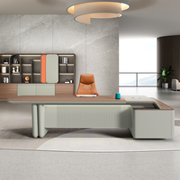 Mobilier de bureau nordique ergonomique en forme de L unique moderne haut de gamme luxe patron exécutif bureau or tiroirs armoire pour petit