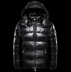 Veste en coton, veste grande taille pour couple noir et rouge, manteaux à capuche et velours épais - Product Image 2