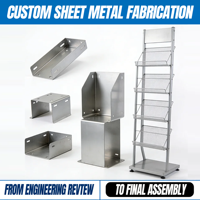 Fabrication de tôlerie OEM, estampage, pliage, services personnalisés, pièces métalliques en aluminium, présentoir, kiosque