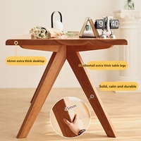 Ensemble de table et de chaises de salle à manger en bois massif moderne, mobilier de salle à manger minimaliste nordique