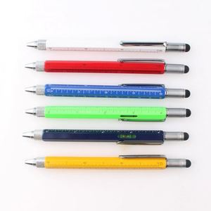 Stylo-outil multifonctionnel 9-en-1 en métal avec niveau à bulle, tournevis et échelle cm/pouces, idéal pour l'ingénierie, personnalisable avec logo, vente en gros - Product Image 2