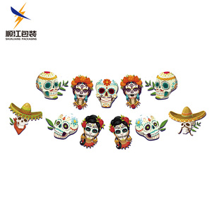 Venta al por mayor de pancartas colgantes coloridas de Halloween, Bandera de papel, letrero de pared para decoración de fiesta para graduación, Navidad, <span class=keywords><strong>Año</strong></span> <span class=keywords><strong>Nuevo</strong></span>, Pascua - Product Image 6