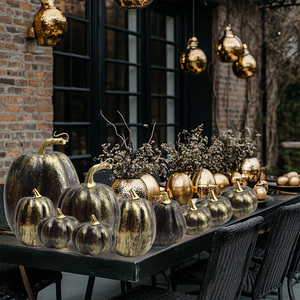 New Product Festive Halloween Pumpkin Artificial Pumpkins for Fall Season for Thanksgiving Tabletop Decoration - Product Image 2