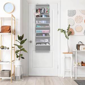 Wall Mount Hanging Organizer with 4 <b>Large</b> Pocket Organizers and 3 Small Pockets for Baby Essentials Toys Cosmetics and Sundries - Product Image 2
