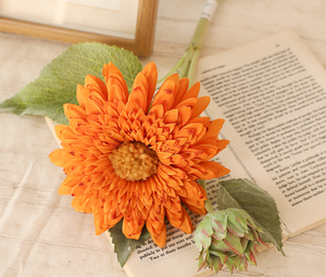 Girasoles Artificiales <span class=keywords><strong>de</strong></span> Alta Calidad con Tacto Real, Venta al por Mayor, Amarillos, <span class=keywords><strong>de</strong></span> Seda y Plástico, Hechos a Mano, Realistas, para Bodas, Graduaciones, Pascua - Product Image 6