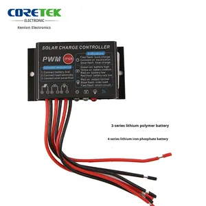 Contrôleur <span class=keywords><strong>de</strong></span> <span class=keywords><strong>charge</strong></span> solaire PWM SUNSUN IR1220 IP68 étanche 12V/24V 20A compatible avec les batteries LiFePO4, tension PV maximale 41V - Product Image 2