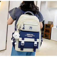 Sac à dos scolaire tendance et imperméable pour étudiants, ensemble personnalisable avec logo, sacs à dos pour étudiants