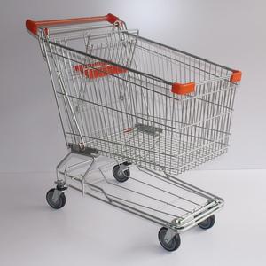 รถเข็นซุปเปอร์มาร์เก็ตเหล็กกล้าคาร์บอนคุณภาพสูง Q195 แบบสี่ล้อ - Product Image 6