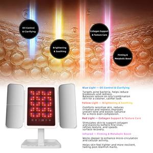 Fabricants Bureau Luminosité Dimmable Illuminé Grossissement 2X 3X Avec Lumière Led Thérapie Vanité <span class=keywords><strong>Miroir</strong></span> de Maquillage à Trois Volets - Product Image 5