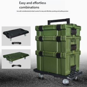 DF 17L/25L /34L Multi-layer <b>Stackable</b> Protective <b>Box</b> <b>Tool</b> Chest Plastic Hardware Combination Set - Product Image 2