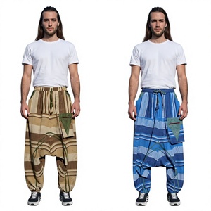Pantalones Harem de Algodón Estilo Bohemio, Modernos y a la Moda, para Mujer, Invierno, Cintura Alta Elástica, Transpirables y Ecológicos - Product Image 1