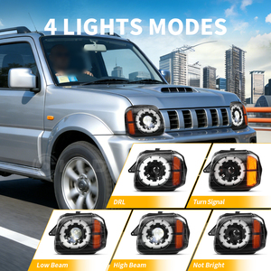 Faros Delanteros LED Completos Arcaicos para Suzuki Jimny JB23 JB33 JB43 2007-2017 con Animación de Encendido, Faros Delanteros JB23 - Product Image 3