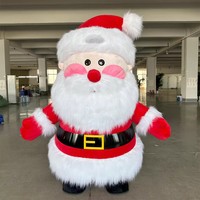 Costume gonflable en peluche de Père Noël, Bonhomme de neige, Arbre de Noël, Renne, dessin animé, pour adulte unisexe, accessoire de spectacle, ODM
