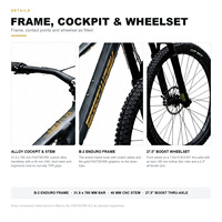 VTT tout suspendu FASTWORK B2 27,5 pouces, Shimano M6100 11/12 vitesses, Enduro MTB avec fourche à air 170 mm, roues Boost