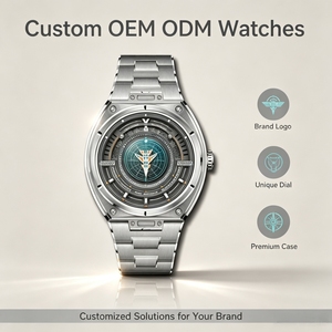 นาฬิกาข้อมือผู้ชายระบบออโตเมติกระดับไฮเอนด์ OEM ODM รับทำโลโก้ตามสั่ง กันน้ำ 5ATM ดีไซน์นักบิน หน้าปัดเรืองแสงเฉพาะตัว พร้อมกลไก Miyota - Product Image 2