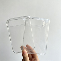 Nouveauté pour iPhone 18 Duo, coque de téléphone transparente en TPU souple, design antidérapant avec clip, pour iPhone 18 Fold, coque de téléphone mobile transparente en TPU