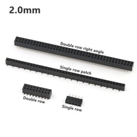 Conector de pines hembra de paso de 2,0mm, smt, 2x9 pines, doble hilera