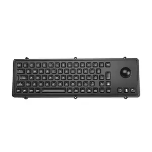 IP65 embedded rugged keyboard with trackball mouse