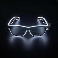 Lunettes LED Lumineuses Transparentes Néon Sans Fil pour Fêtes – Accessoires de Mode Amusants