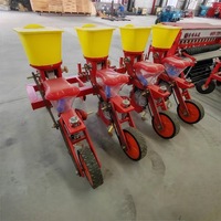 Semoir multi-cultures 2 à 5 rangs pour soja, maïs, arachides avec applicateur d'engrais, monté sur tracteur