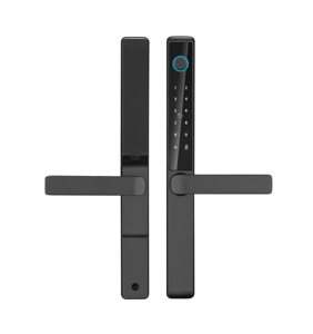 Qleung S960 Smart wasserdichtes Türschloss mit Kartens chl üssel <span class=keywords><strong>code</strong></span> Fingerabdruck-Erkennungs-<span class=keywords><strong>APP</strong></span> für Home Office Aluminium-Schiebetür schloss - Product Image 1