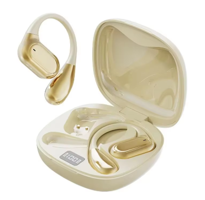 Q15 Sport TWS Earbuds Wireless Earphones Mic Digital Display Non-Noise Cancelling Games Hooked Ear for 5.3 IPX4 Waterproof