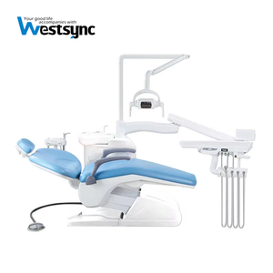 Poltrona Odontoiatrica Completa, Poltrona Elettrica Dentale, Tavolo per Trattamenti Dentali, Cuscino in Pelle PU, Sputacchiera in Ceramica, Certificazione CE - Product Image 1