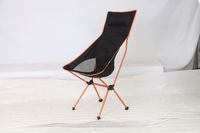 Chaise pliante de loisirs à dossier haut en aluminium aéronautique et acier épaissi, chaise de camping portable avec housse en tissu renforcé