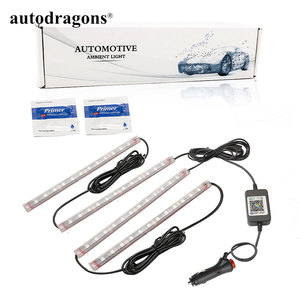 Autodragons - Luces LED RGB Multicolor de 12V para Ambiente de Coche, 2 Tiras de Luz Inferior con Control por Aplicación - Product Image 4
