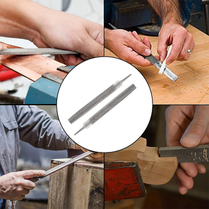 Thiết Kế Mới Chất Lượng Cao 8 ''Kim Cương Nửa Vòng Tên Khốn Tập Tin Kim Loại Thép Không Gỉ Tập Tin Cho Kim Loại Và Chế Biến Gỗ - Product Image 5