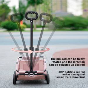 فاخرة خفيفة الوزن قابلة للطي للكلاب والقطط تيدي للأطفال للسفر عربة حيوانات صغيرة - Product Image 4